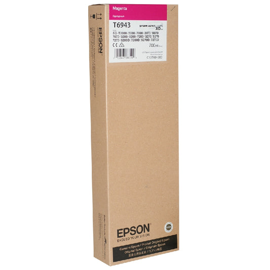 CARTUCHO EPSON MODELO T694 MAGENTA, PARA PLOTTER SERIE T (700 ML)