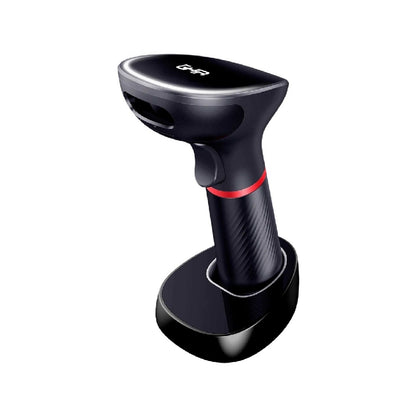 Ghia LECTOR DE CODIGOS DE BARRAS 2D INALAMBRICO // RECEPTOR USB // BLUETOOTH // BASE DE CARGA // COM Lector de código de barras manual CMOS Negro