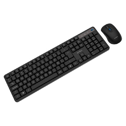 Acteck Creator Silent Pro MK474 teclado Ratón incluido Universal RF inalámbrico QWERTY Español Negro