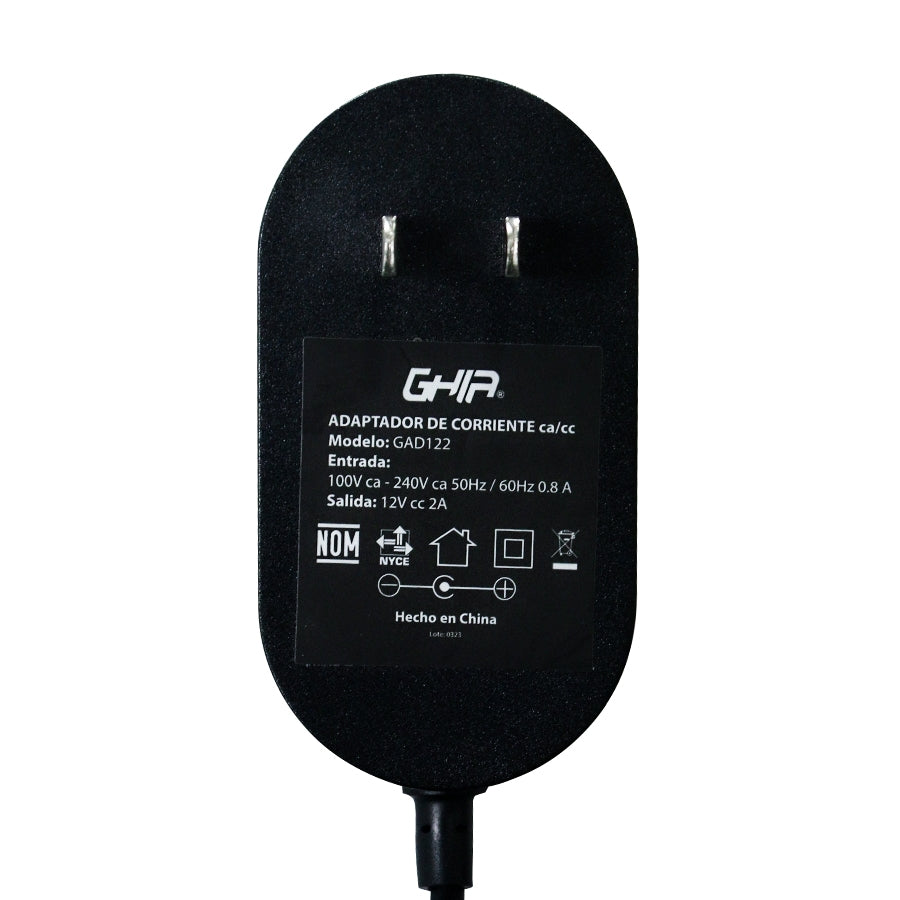 Ghia GAD122 adaptador e inversor de corriente Interior Negro