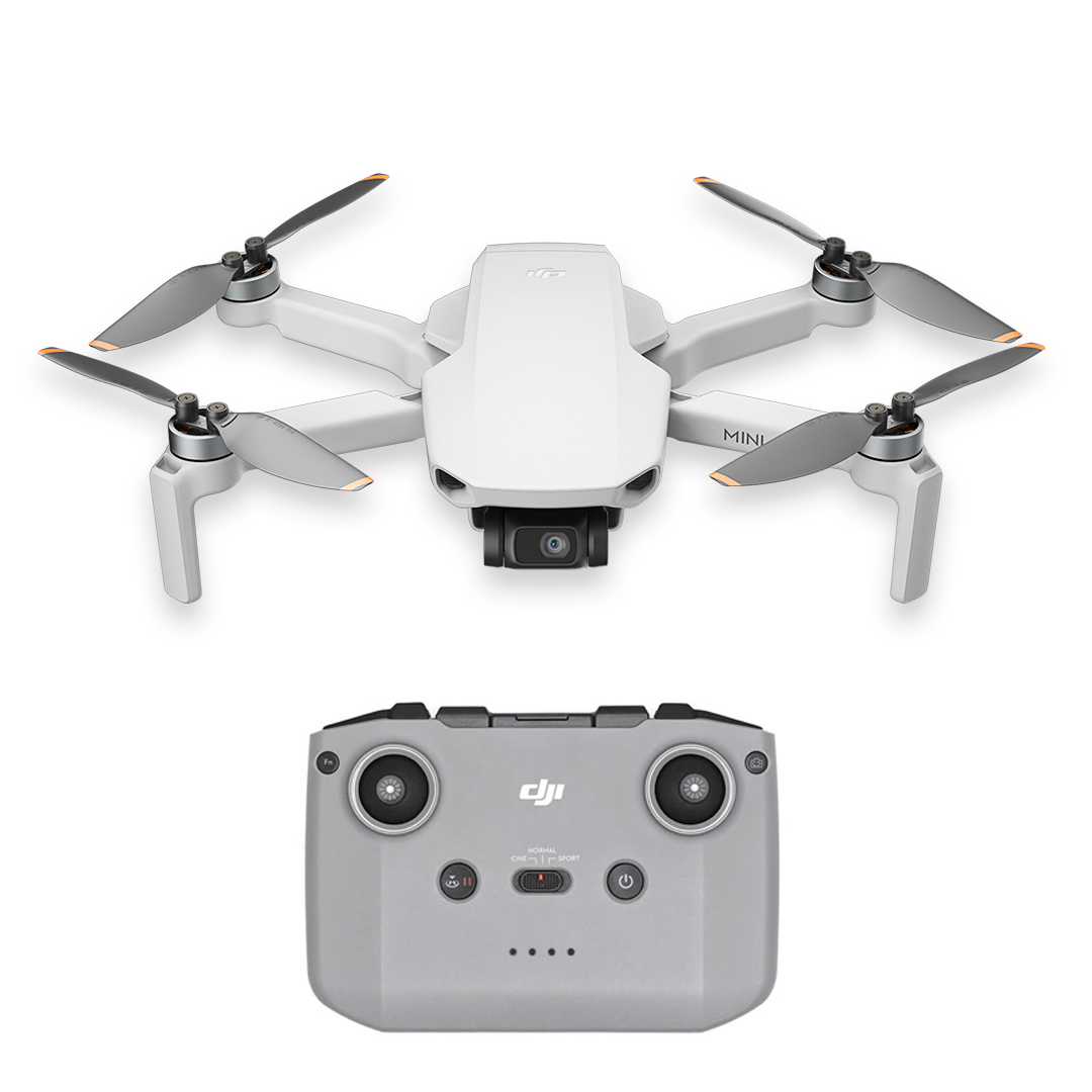 DJI Mini 4K, dron con cámara 4K UHD, Foto de 12MP, menos 249 g, estabilización de cardán 3 ejes, transmisión video de 10 km, retorno automático, resistencia al viento, 1 batería para un tiempo