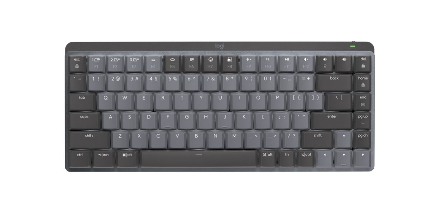 Teclado Logitech Mx Mechanical Mini Bt Usb Bolt Graphite